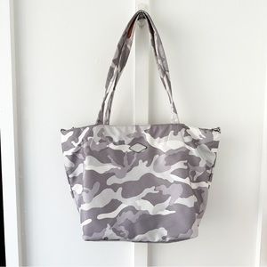 MZ WALLACE grey camo Soho tote bag